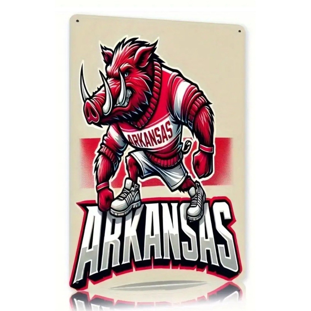 University of Arkansas Razorbacks‎ 8x12 Metal Sign NCAA Sports Fan Man Cave Bar